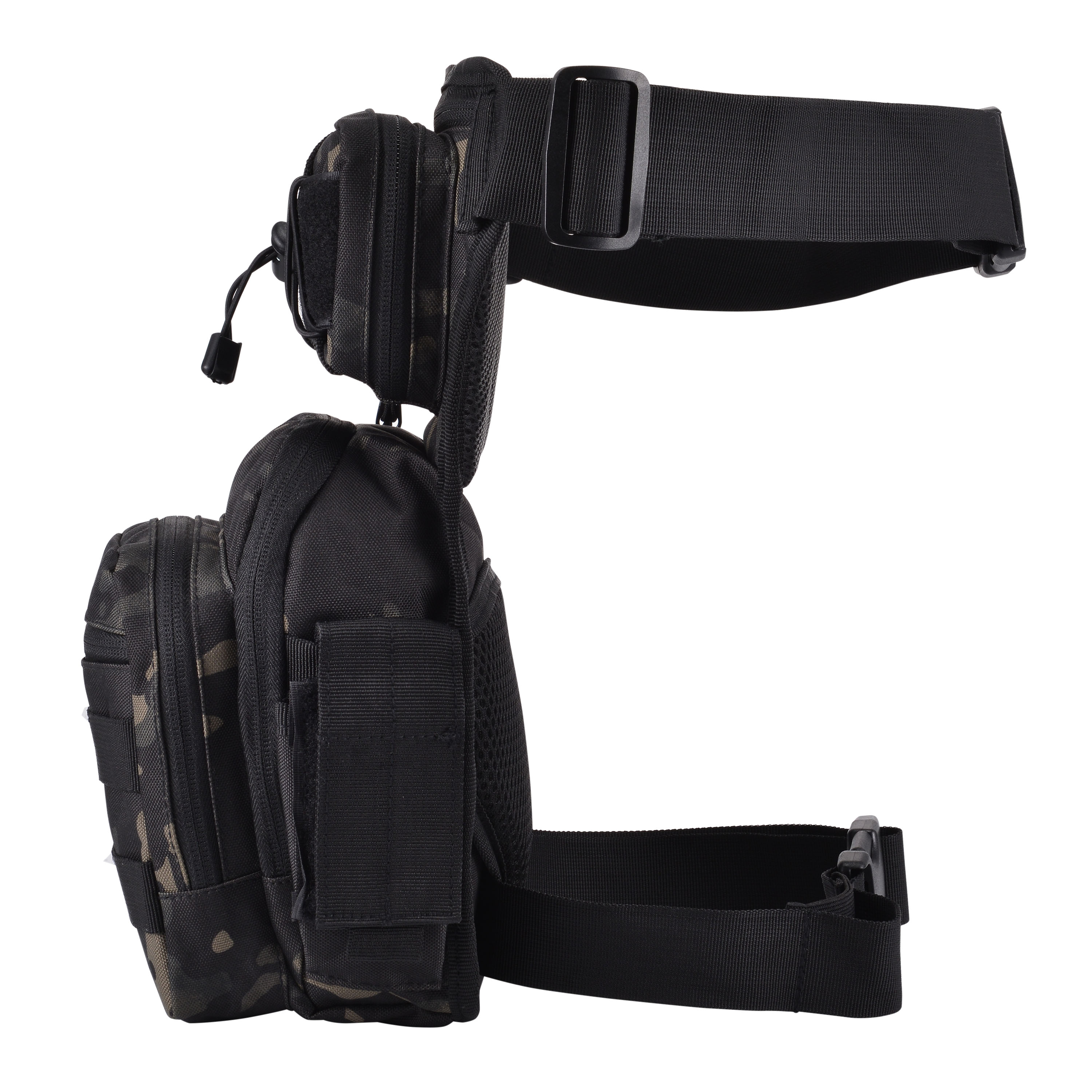 Military Tactical Drop Leg Bag Molle Men Motorcycle Outdoor Thigh Waist Belt Bag - Picture 11 of 21