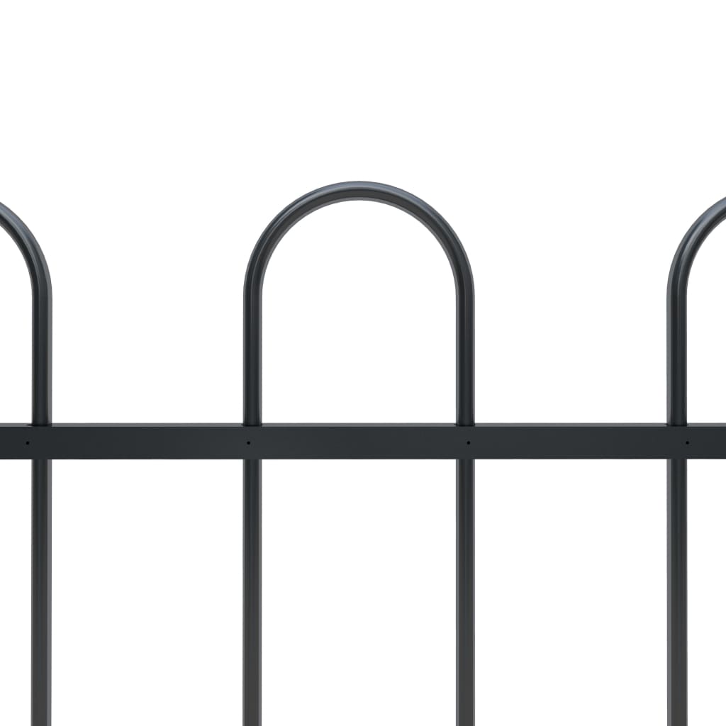 Gartenzaun Zaun Set Zaunelemente Metallzaun Tor mit Speerspitzen / Pfosten Eisen - Bild 43 von 45