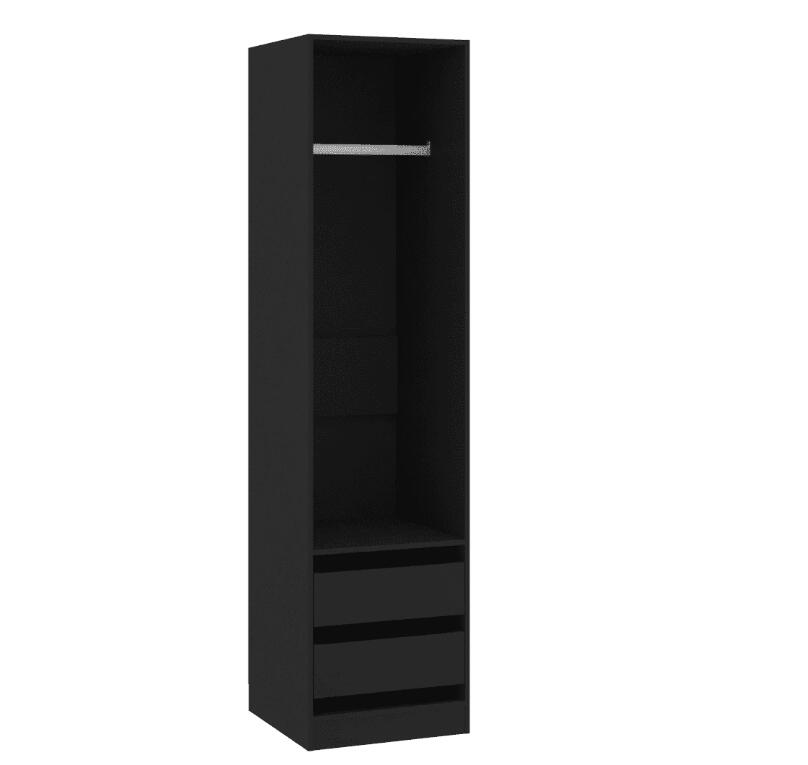 Kleiderschrank mit 2 Schubladen Holz Kleiderständer Flurschrank Hochschrank - Bild 10 von 56