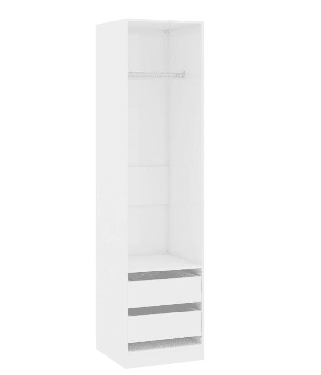 Kleiderschrank mit 2 Schubladen Holz Kleiderständer Flurschrank Hochschrank - Bild 28 von 56