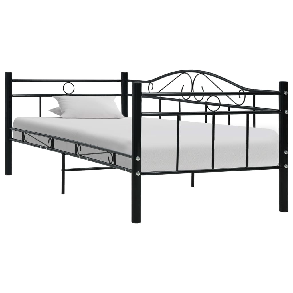 Metall Bettgestell Tagesbett Einzelbett Schlafsofa Bettrahmen Metallrahmen Neu - Bild 2 von 17