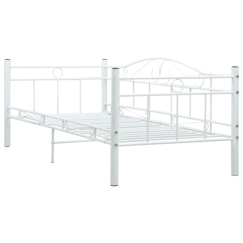Metall Bettgestell Tagesbett Einzelbett Schlafsofa Bettrahmen Metallrahmen Neu - Bild 13 von 17