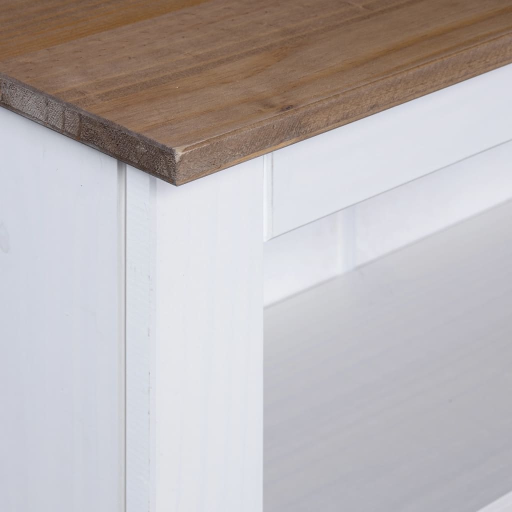 Rustic Mexican Pine Wood Corona Waxed Furniture Home White Body and Brown Top - Picture 61 of 87