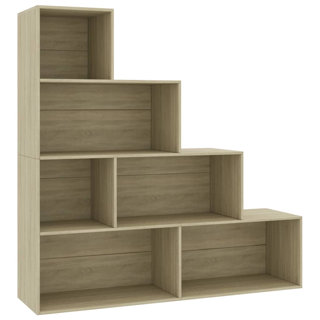 Treppenregal Raumteiler Bücherregal 6 Fächer Stufenregal Treppe Spanplatte DE - Bild 53 von 63