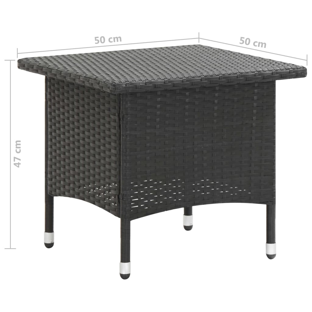 Polyrattan Balkontisch Rattan Beistelltisch Gartentisch Teetisch Couchtisch DE - Bild 20 von 25