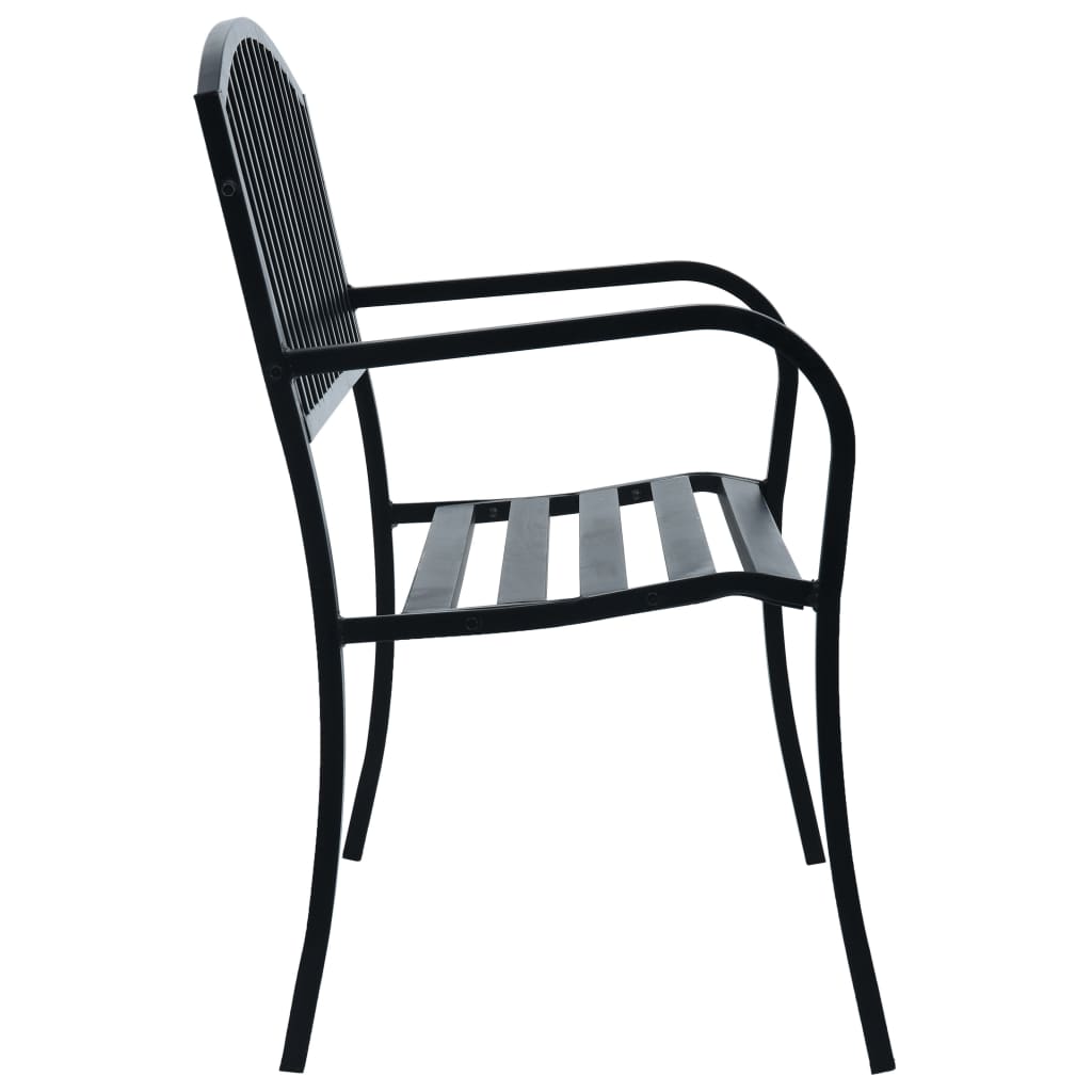Gartenbank 2-3-Sitzer Sitzbank Parkbank Metall Bank Balkon Terrassenbank - Bild 18 von 84