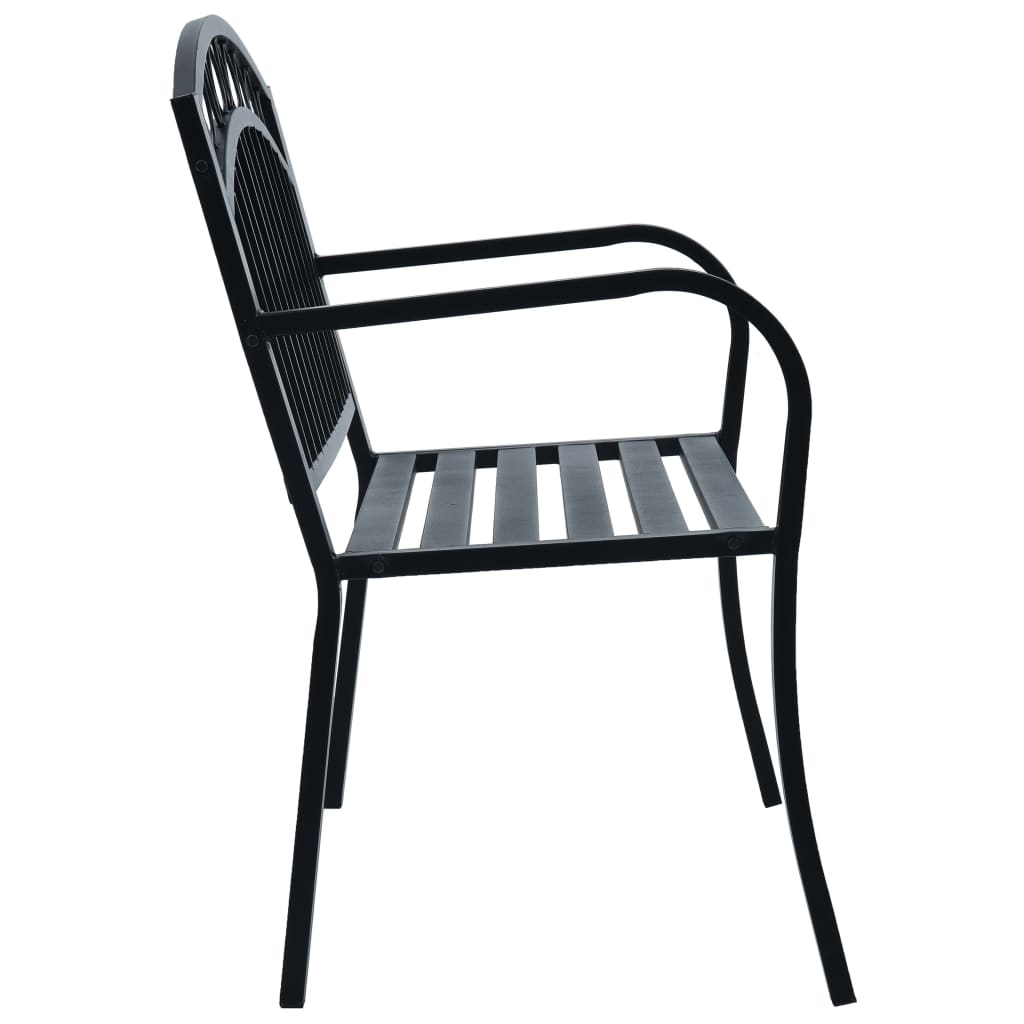 Gartenbank 2-3-Sitzer Sitzbank Parkbank Metall Bank Balkon Terrassenbank - Bild 5 von 84
