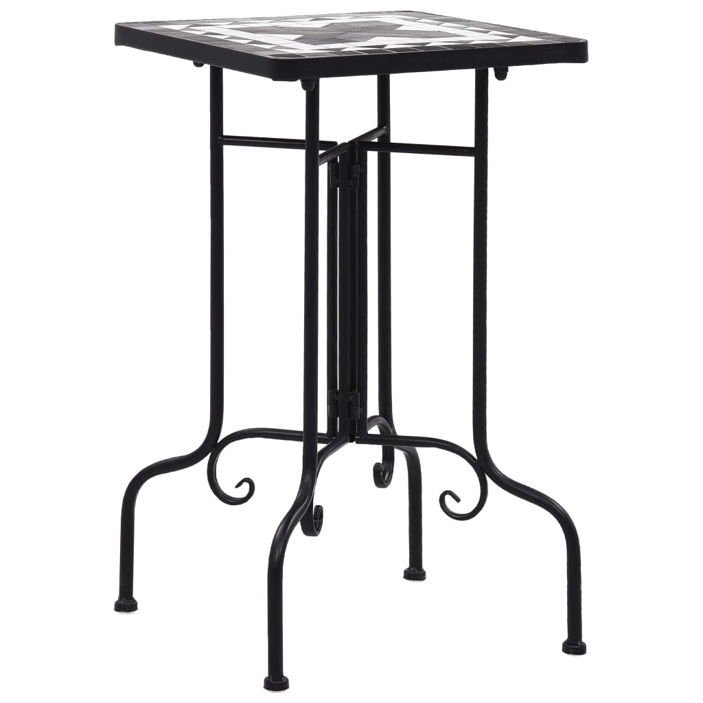 Mosaic Bistro Side Coffee Plant Table Balcony Garden Patio Outdoor Iron/Ceramic
