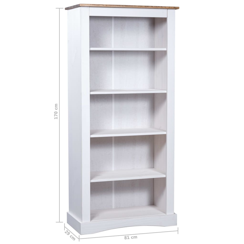 Rustic Mexican Pine Wood Corona Waxed Furniture Home White Body and Brown Top - Picture 70 of 87