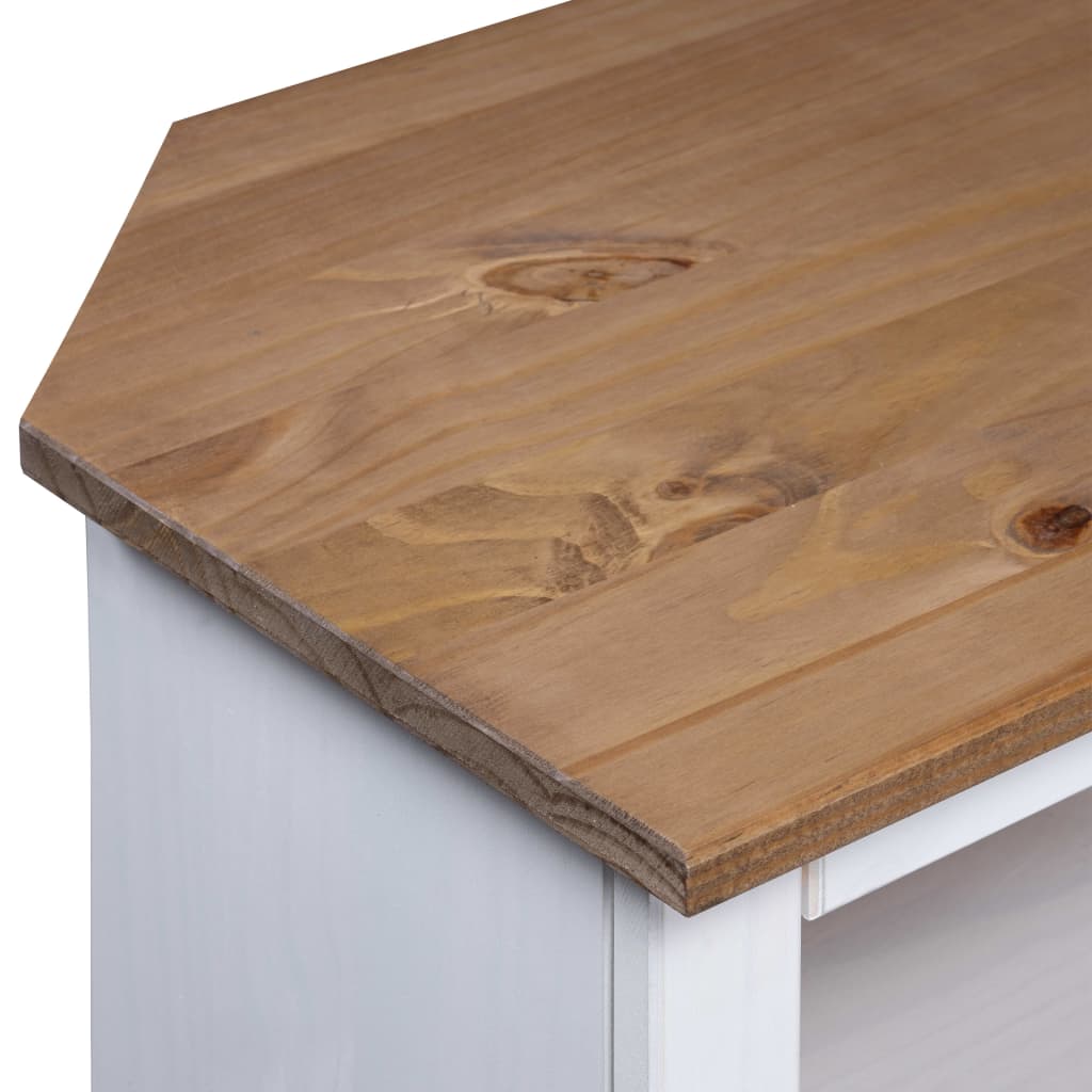 Rustic Mexican Pine Wood Corona Waxed Furniture Home White Body and Brown Top - Picture 39 of 87