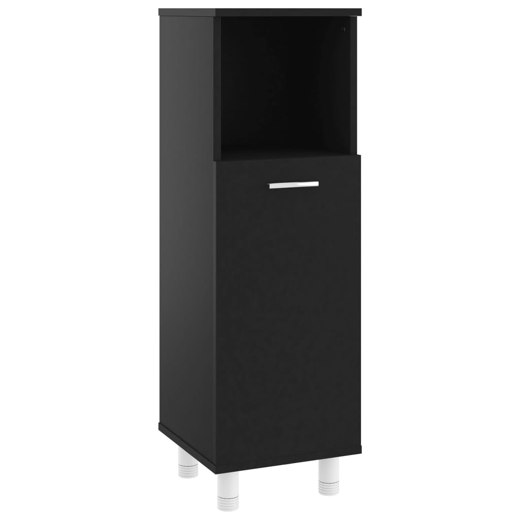 Badezimmerschrank Badschrank Schmaler Midischrank Badregal 3 Fächern 30x30x95 cm - Bild 12 von 109