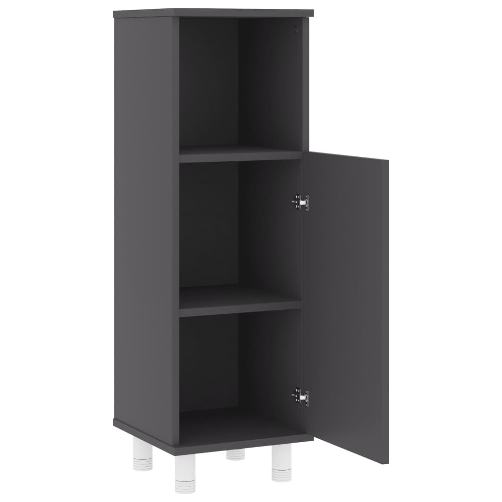Badezimmerschrank Badschrank Schmaler Midischrank Badregal 3 Fächern 30x30x95 cm - Bild 24 von 109