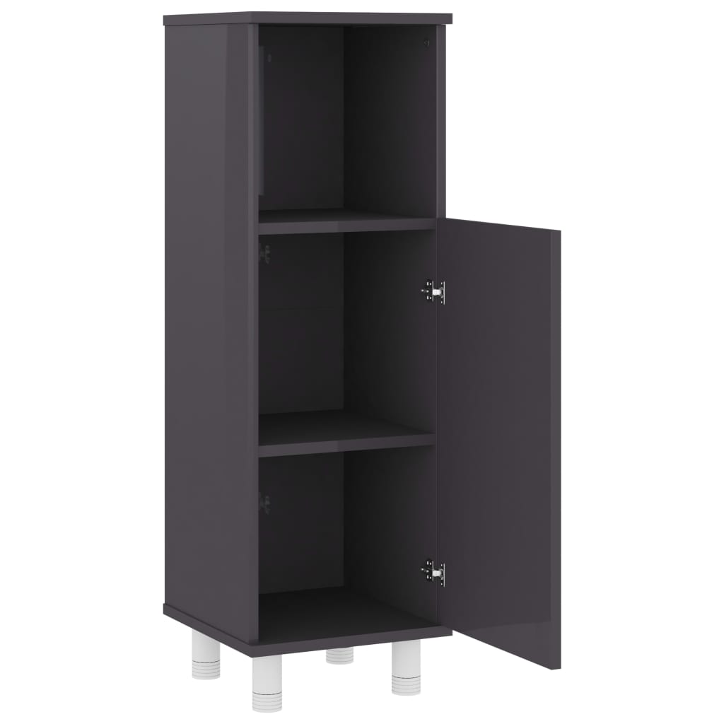 Badezimmerschrank Badschrank Schmaler Midischrank Badregal 3 Fächern 30x30x95 cm - Bild 40 von 109