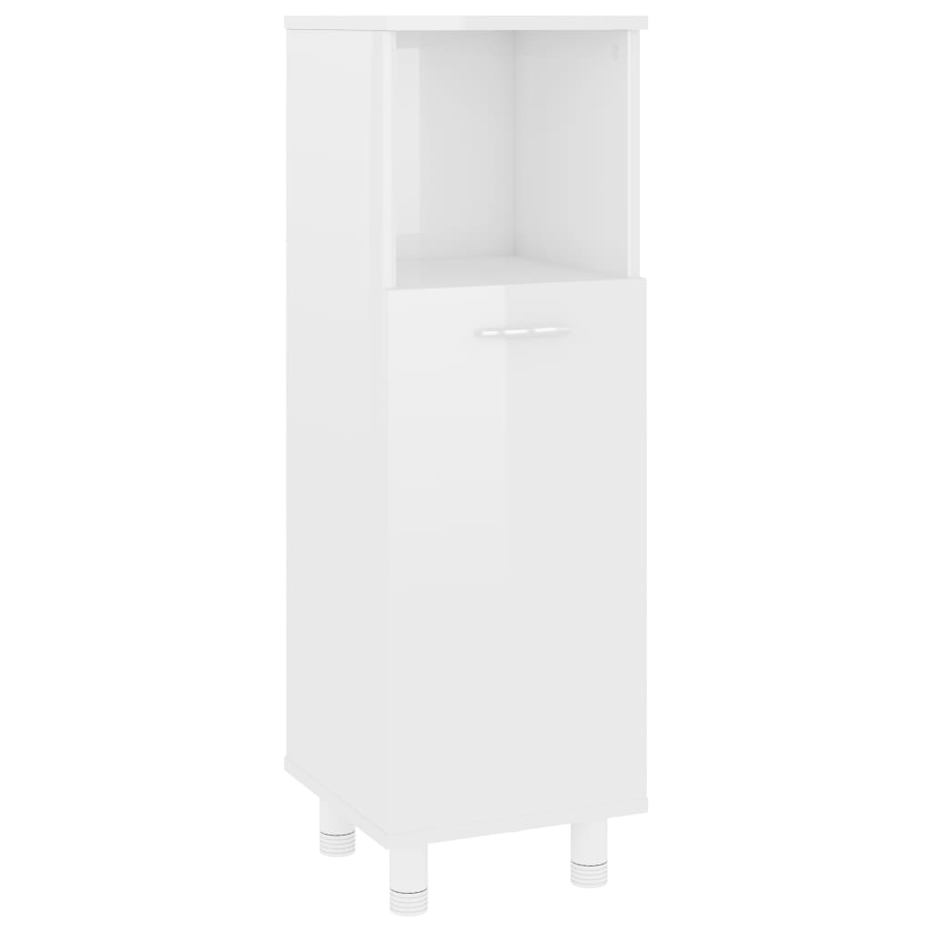 Badezimmerschrank Badschrank Schmaler Midischrank Badregal 3 Fächern 30x30x95 cm - Bild 28 von 109