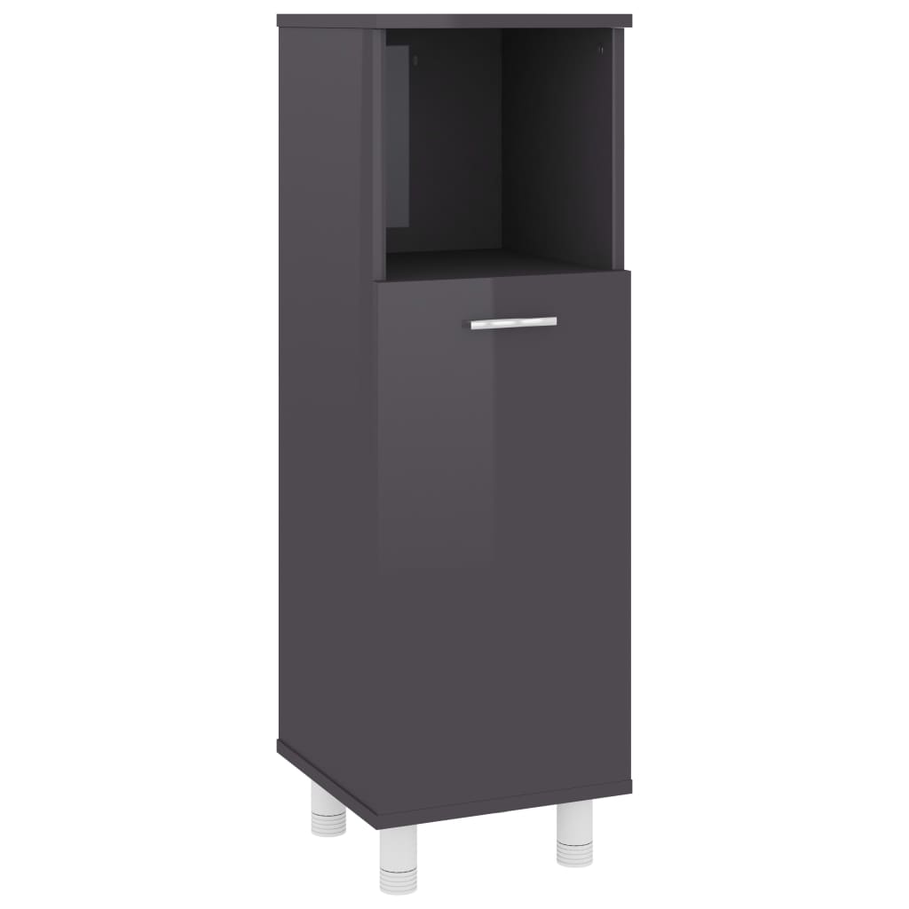Badezimmerschrank Badschrank Schmaler Midischrank Badregal 3 Fächern 30x30x95 cm - Bild 36 von 109