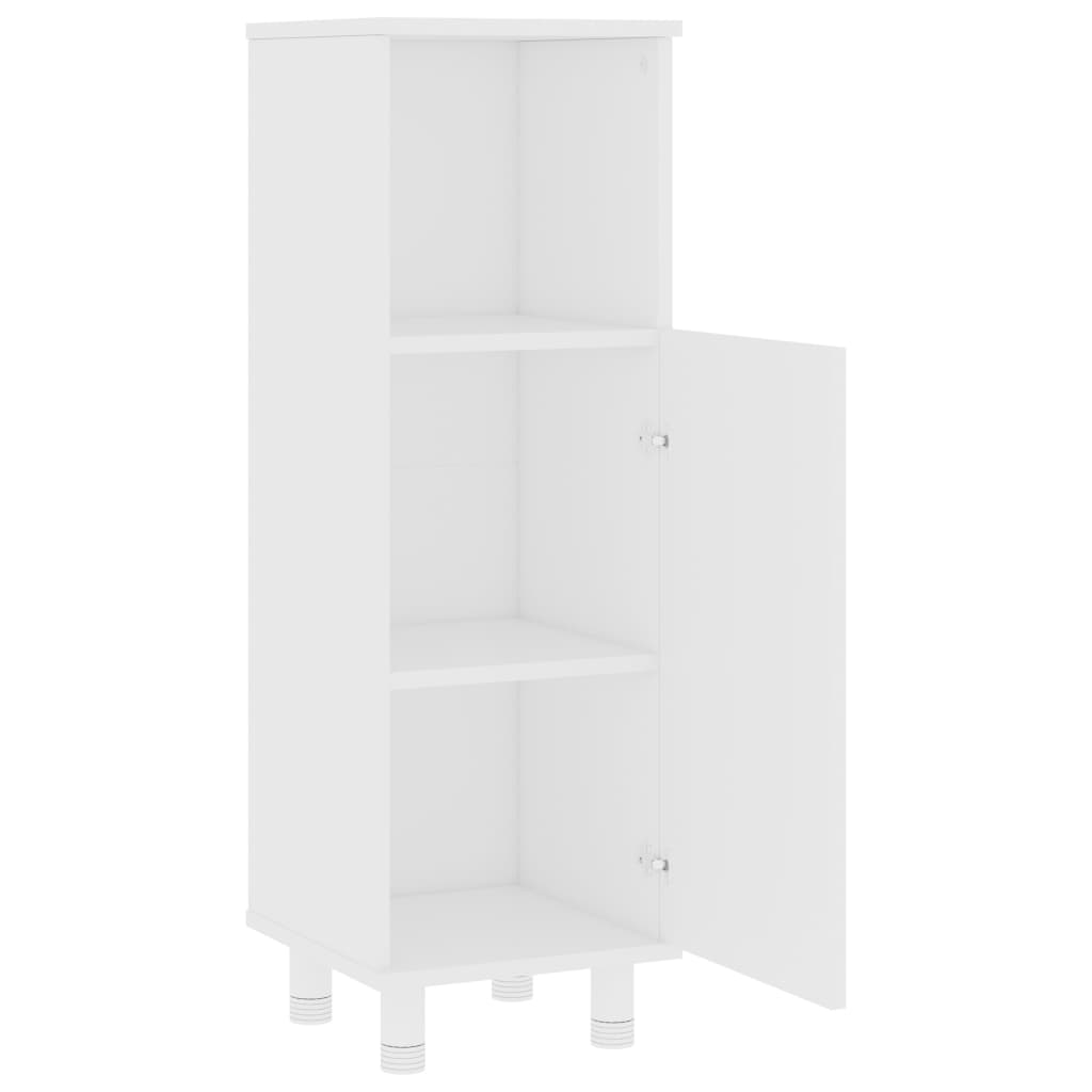 Badezimmerschrank Badschrank Schmaler Midischrank Badregal 3 Fächern 30x30x95 cm - Bild 8 von 109