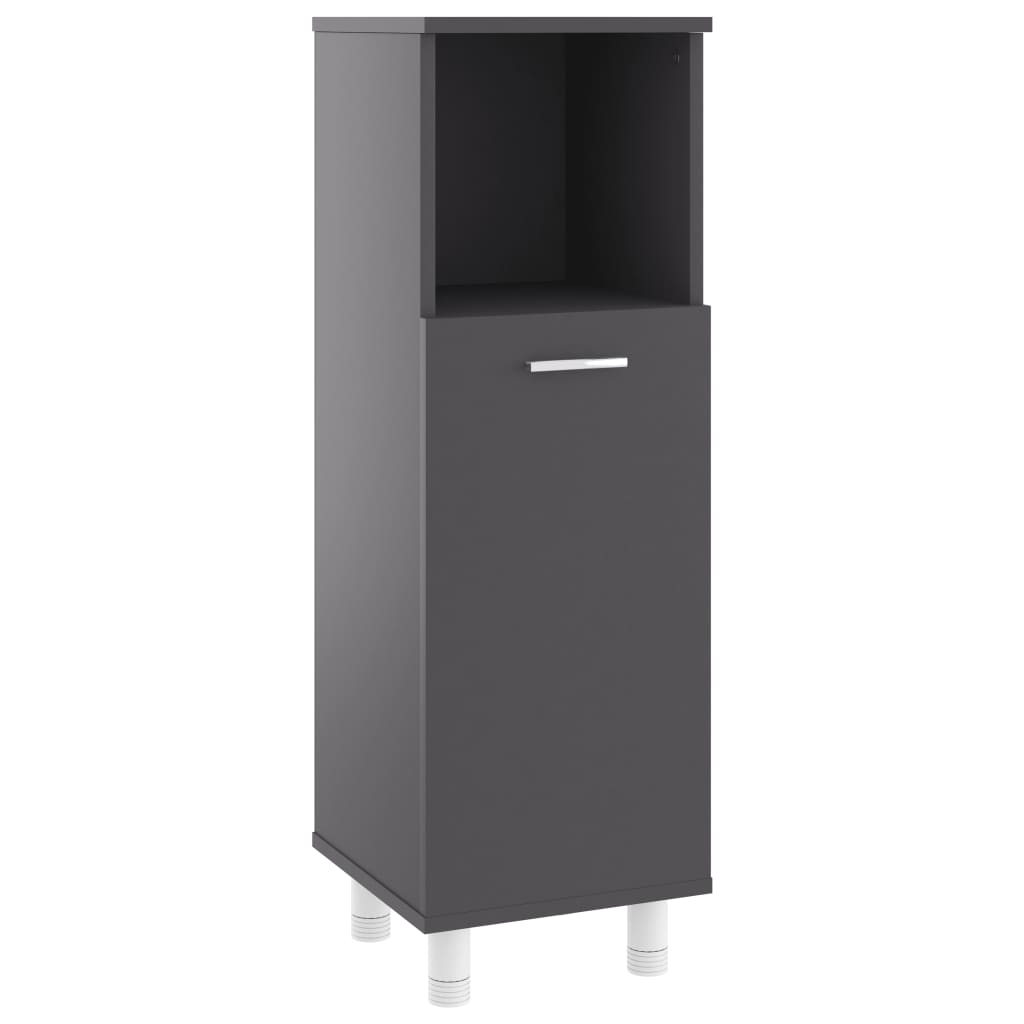 Badezimmerschrank Badschrank Schmaler Midischrank Badregal 3 Fächern 30x30x95 cm - Bild 20 von 109