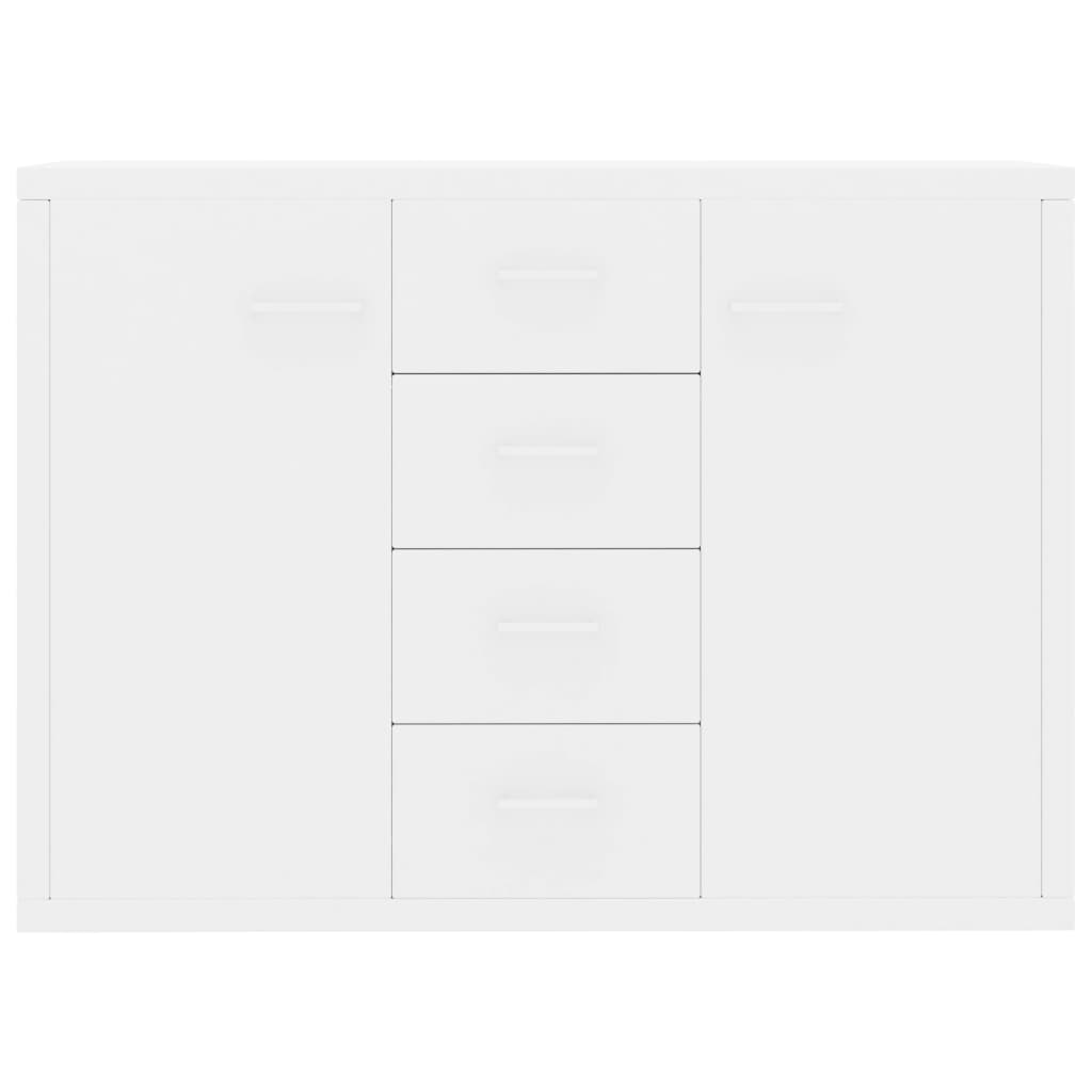 Sideboard Cupboard Display Cabinet Storage 4 Drawers 2 Doors Chipboard Hallway - Picture 11 of 43