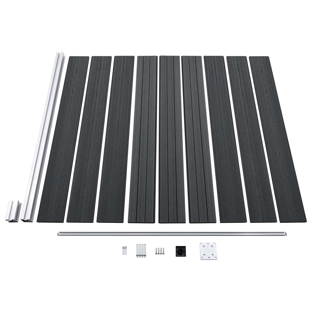 Zaunelement WPC Zaun Sichtschutzzaun Windschutzzaun Lamellenzaun Garten Zaun - Bild 14 von 69