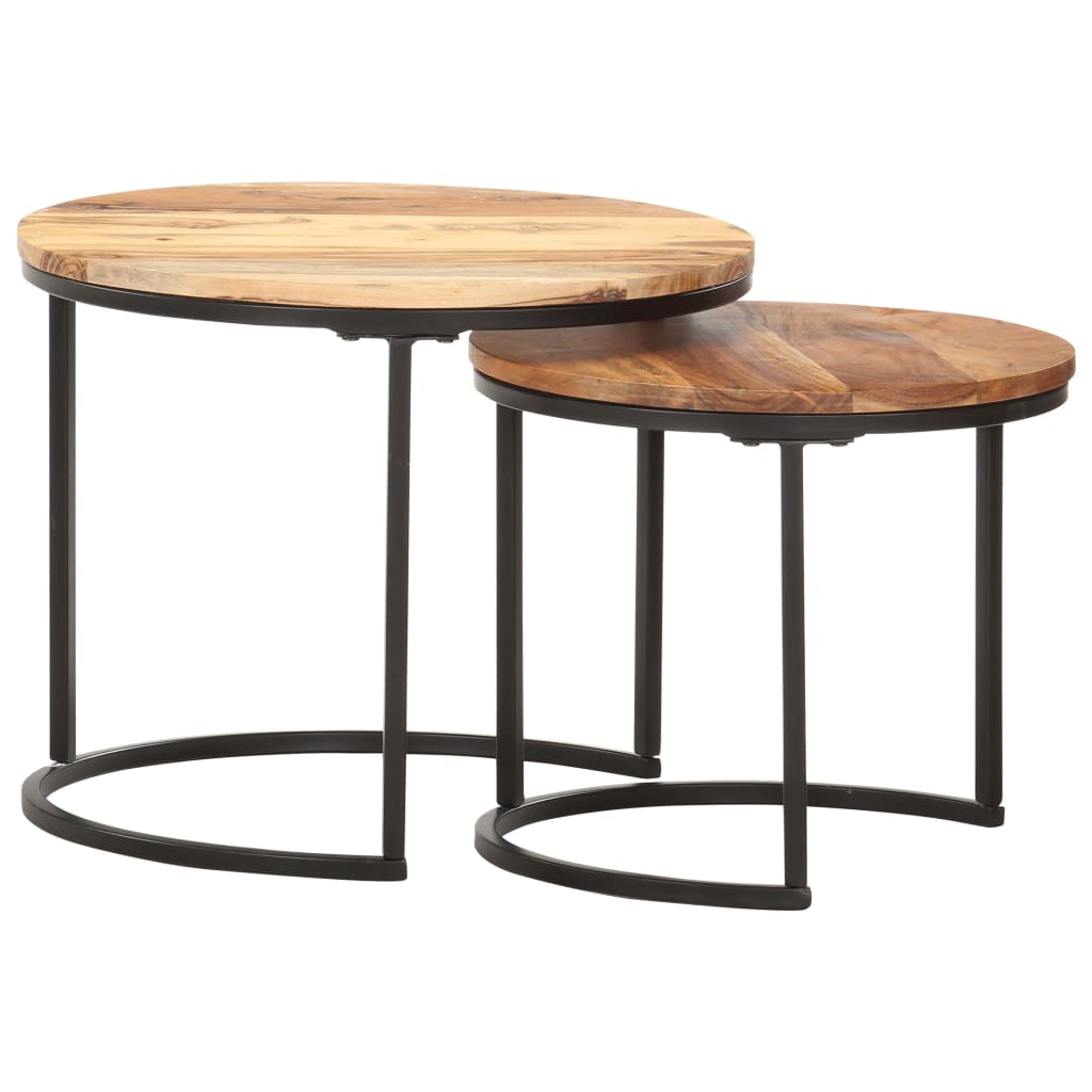 2er/3er Satztische Beistelltisch Couchtisch Sofatisch Rund Wohnzimmertisch Tisch - Bild 9 von 31