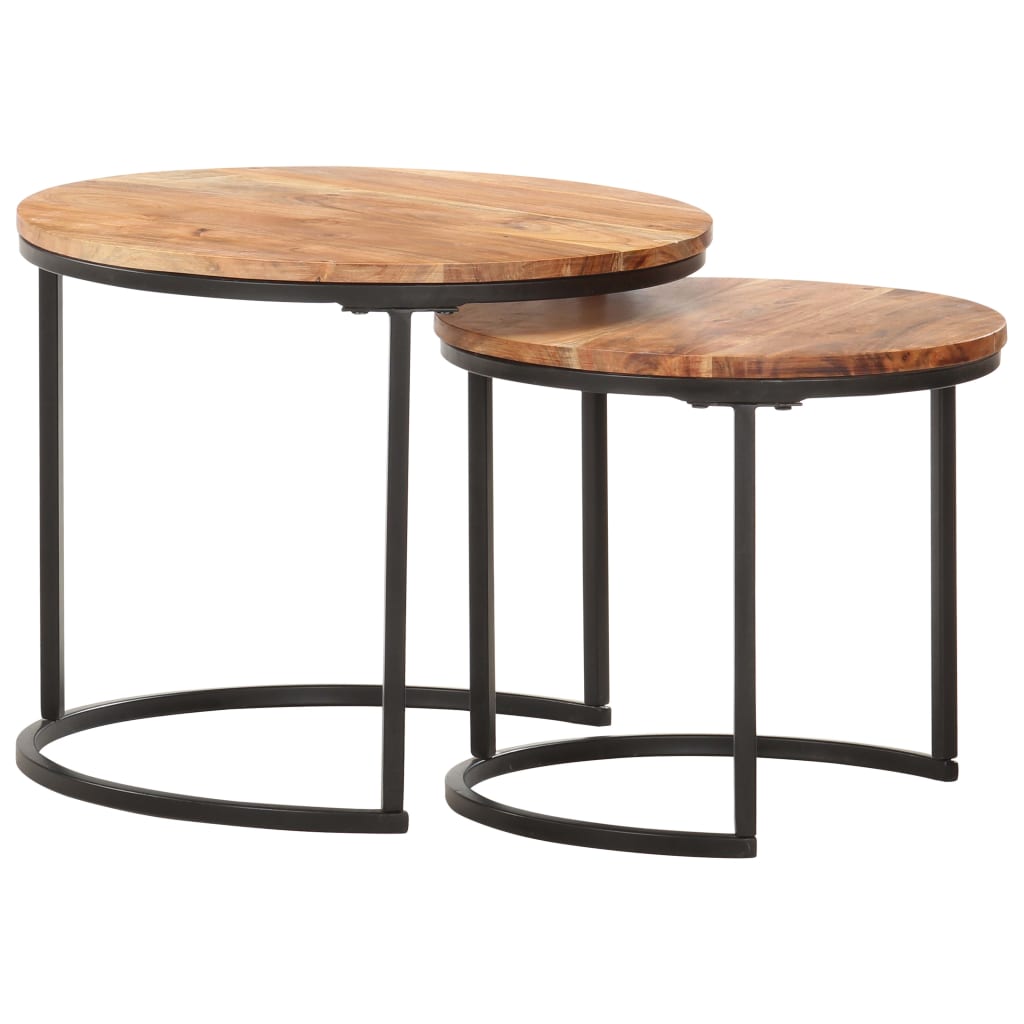 2er/3er Satztische Beistelltisch Couchtisch Sofatisch Rund Wohnzimmertisch Tisch - Bild 8 von 31