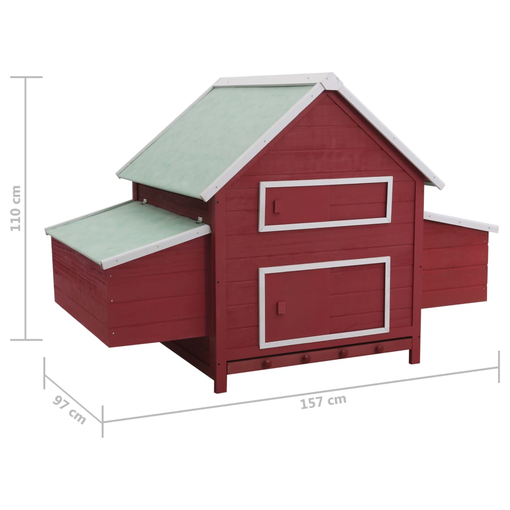 Freilandfarm XXL Hühnervoliere Hühnerhaus Hühnerstall Gefügelstall 157x97x110 cm - Bild 22 von 22