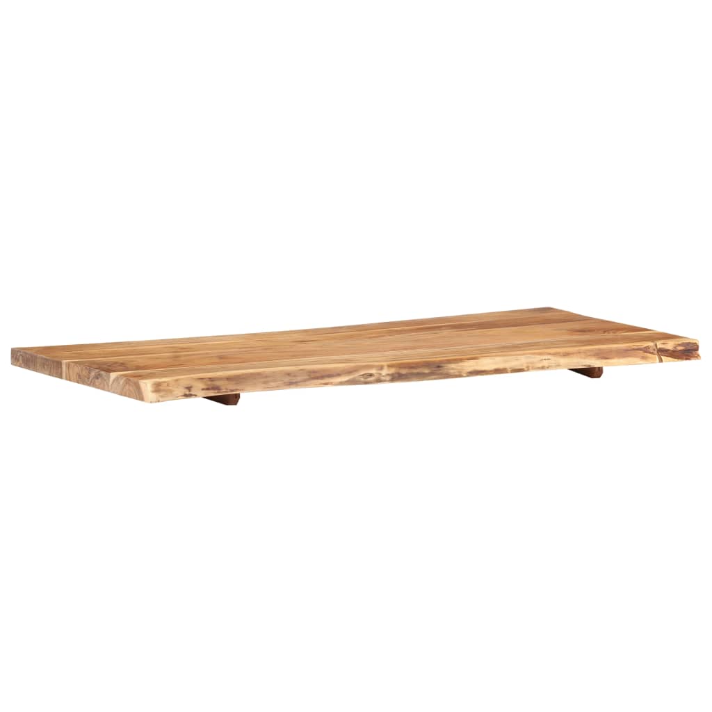 Waschtischplatte Massivholz Akazie Arbeitsplatte Baumkante Holzplatte Badezimmer - Bild 62 von 82