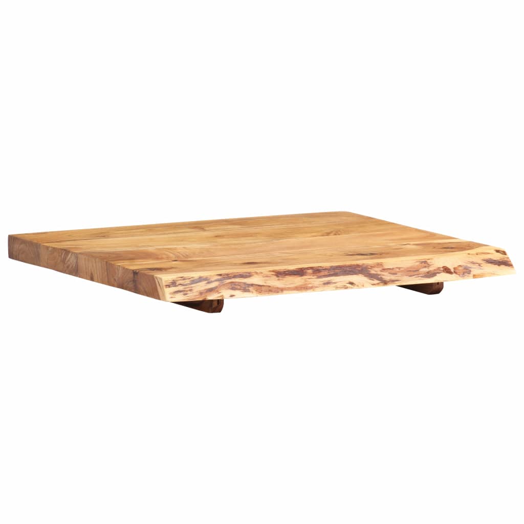 Waschtischplatte Massivholz Akazie Arbeitsplatte Baumkante Holzplatte Badezimmer - Bild 54 von 82