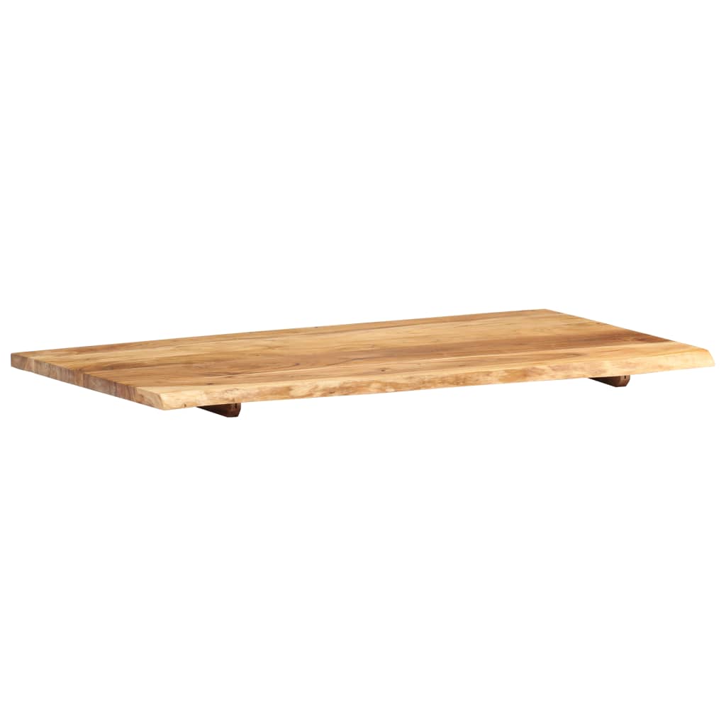 Waschtischplatte Massivholz Akazie Arbeitsplatte Baumkante Holzplatte Badezimmer - Bild 6 von 82