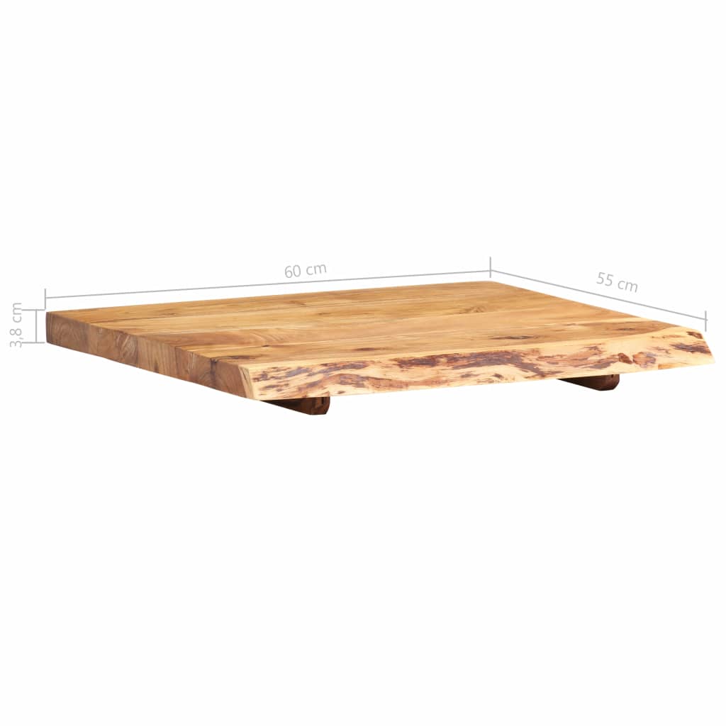 Waschtischplatte Massivholz Akazie Arbeitsplatte Baumkante Holzplatte Badezimmer - Bild 55 von 82