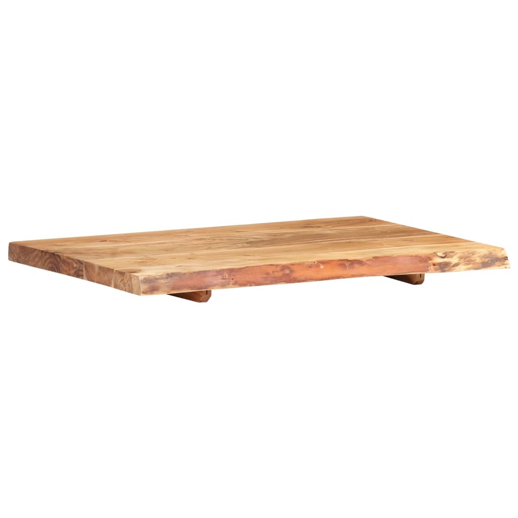 Waschtischplatte Massivholz Akazie Arbeitsplatte Baumkante Holzplatte Badezimmer - Bild 42 von 82