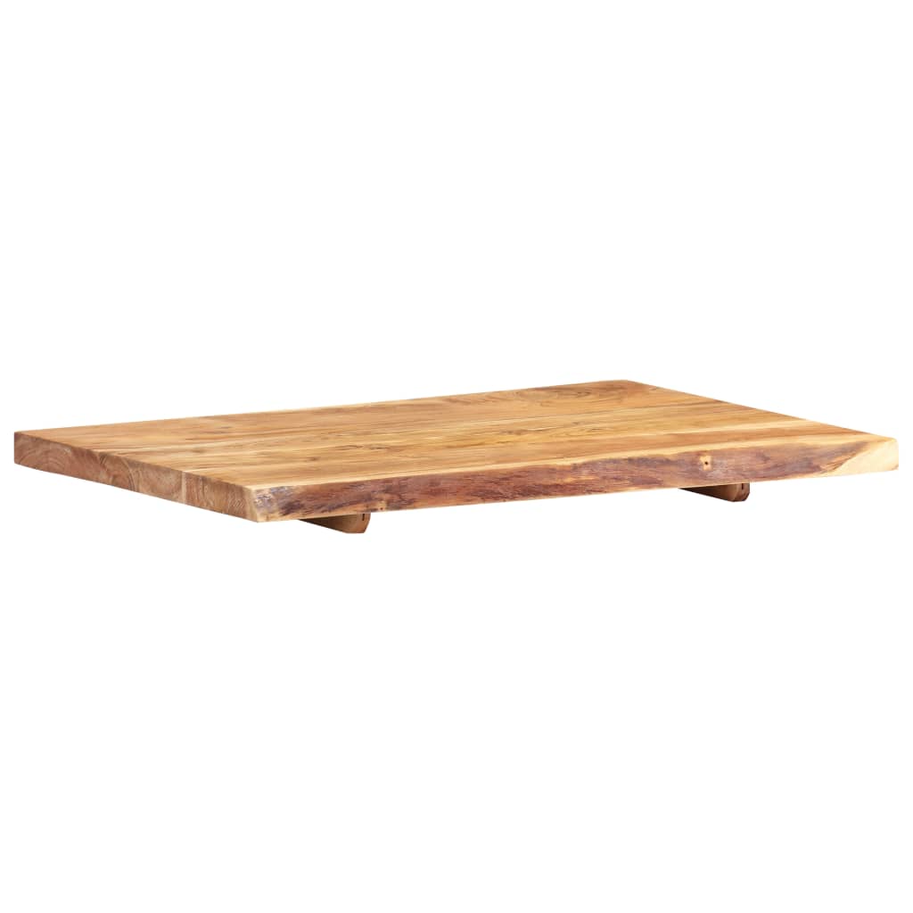 Waschtischplatte Massivholz Akazie Arbeitsplatte Baumkante Holzplatte Badezimmer - Bild 44 von 82