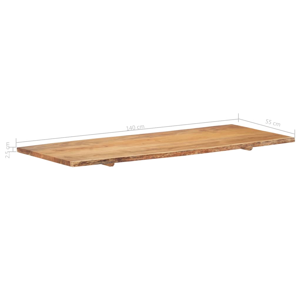 Waschtischplatte Massivholz Akazie Arbeitsplatte Baumkante Holzplatte Badezimmer - Bild 73 von 82
