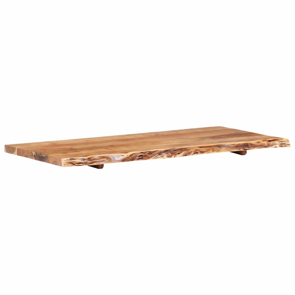 Waschtischplatte Massivholz Akazie Arbeitsplatte Baumkante Holzplatte Badezimmer - Bild 60 von 82