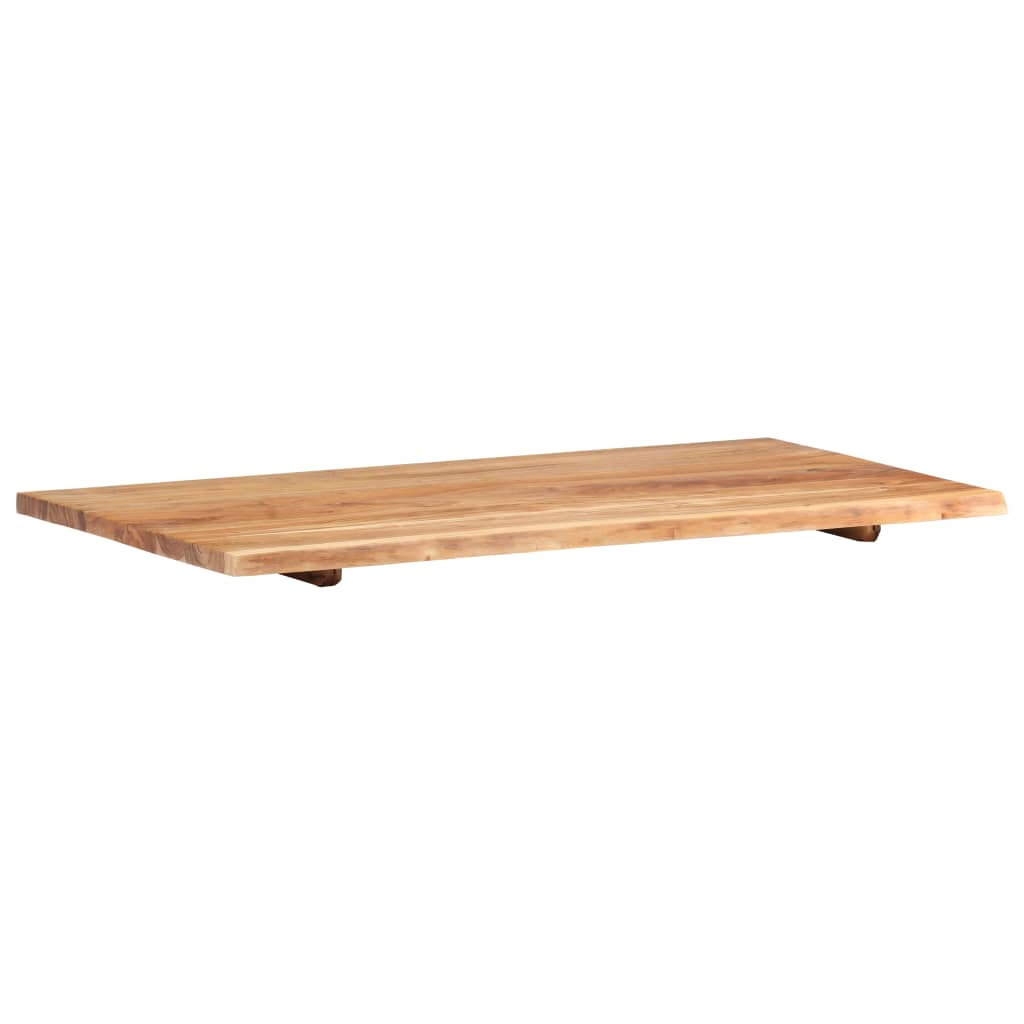 Waschtischplatte Massivholz Akazie Arbeitsplatte Baumkante Holzplatte Badezimmer - Bild 7 von 82