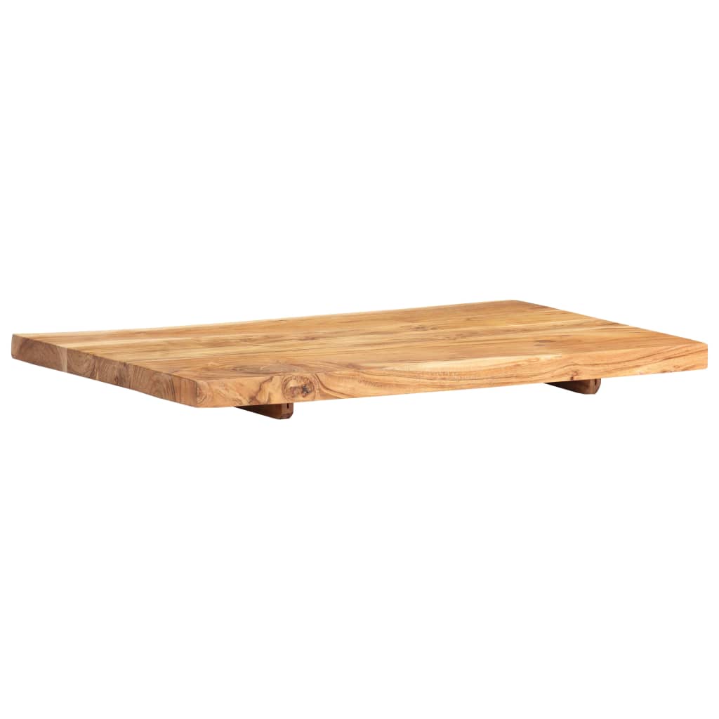Waschtischplatte Massivholz Akazie Arbeitsplatte Baumkante Holzplatte Badezimmer - Bild 45 von 82