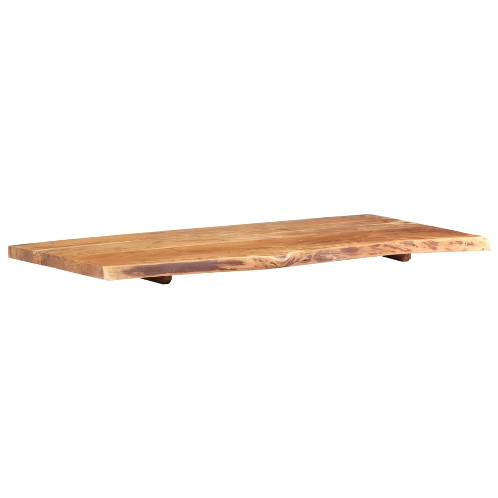 Waschtischplatte Massivholz Akazie Arbeitsplatte Baumkante Holzplatte Badezimmer - Bild 63 von 82