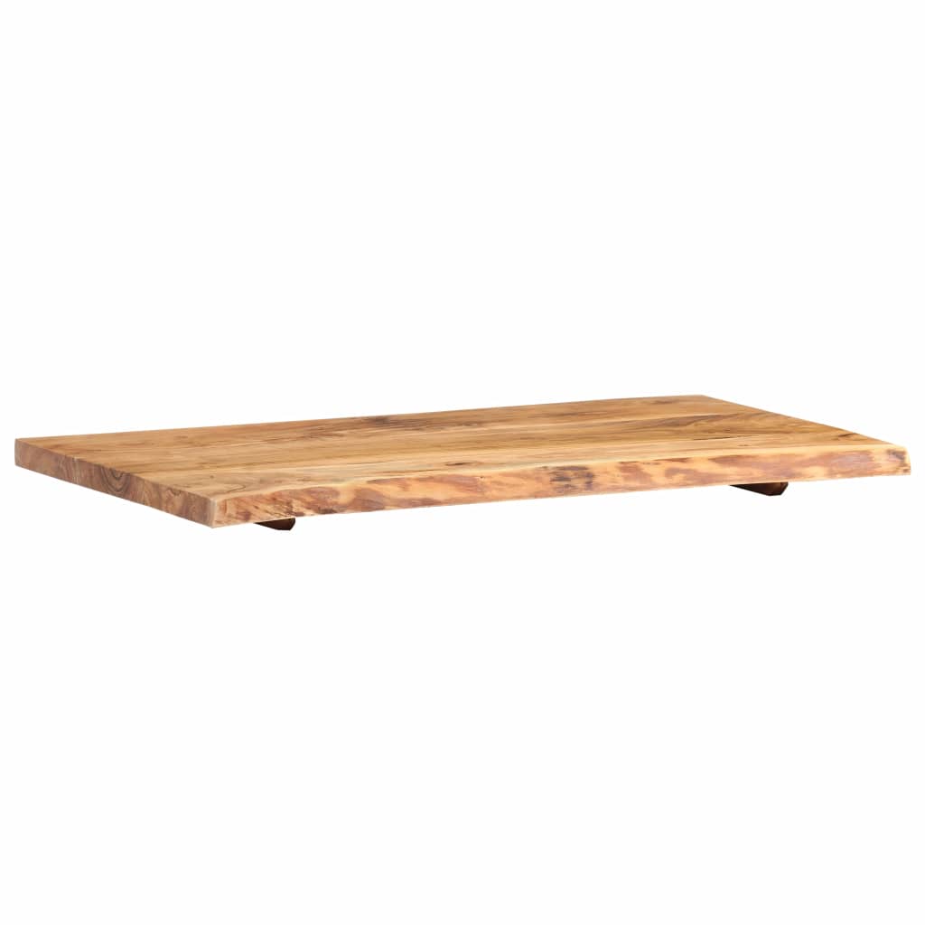 Waschtischplatte Massivholz Akazie Arbeitsplatte Baumkante Holzplatte Badezimmer - Bild 23 von 82