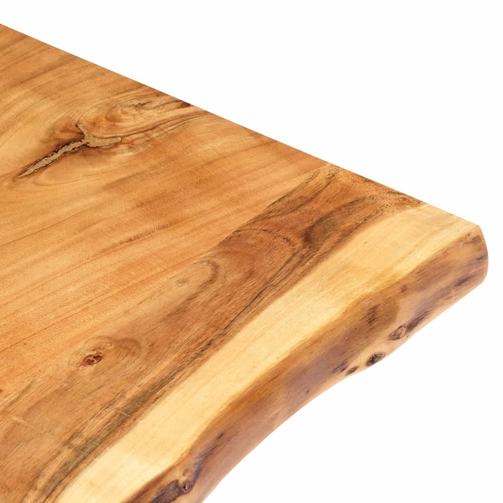 Waschtischplatte Massivholz Akazie Arbeitsplatte Baumkante Holzplatte Badezimmer - Bild 13 von 82