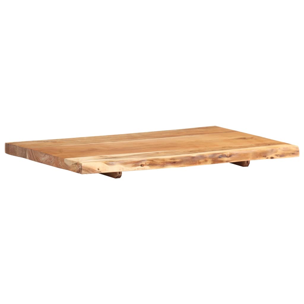 Waschtischplatte Massivholz Akazie Arbeitsplatte Baumkante Holzplatte Badezimmer - Bild 43 von 82
