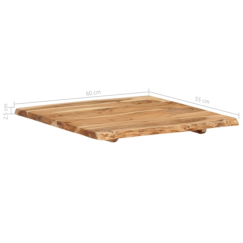 Waschtischplatte Massivholz Akazie Arbeitsplatte Baumkante Holzplatte Badezimmer - Bild 82 von 82