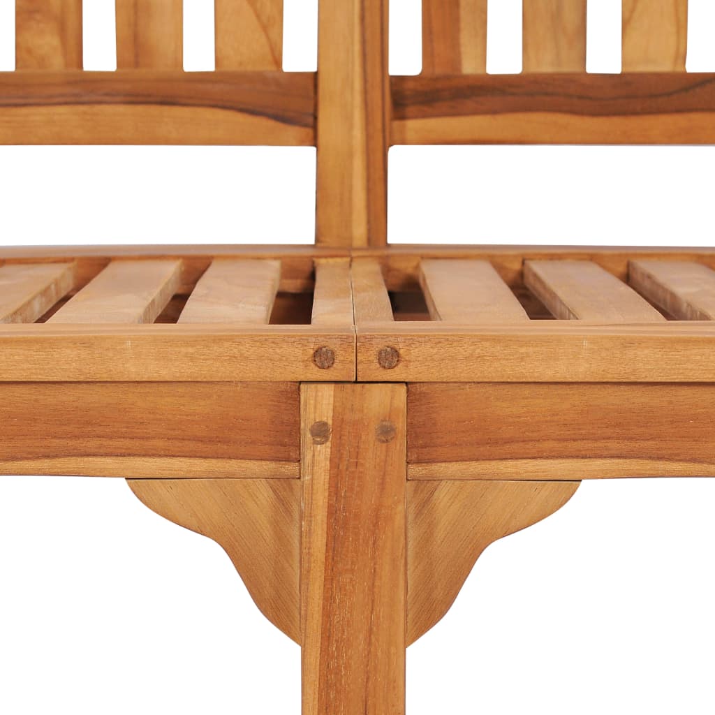 2-3-4 Sitzer Bananenbank Gartenbank Sitzbank Teak Holz Bank Parkbank Holzbank - Bild 8 von 29