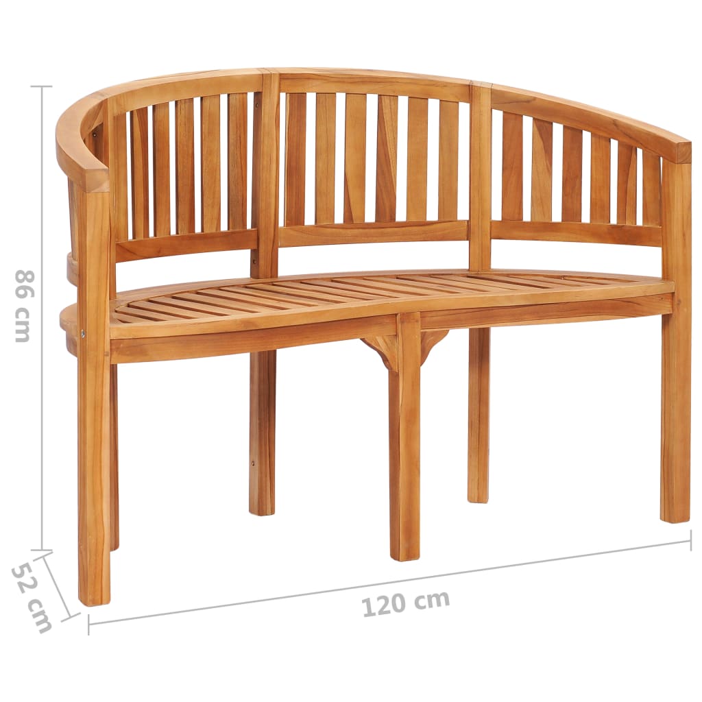 2-3-4 Sitzer Bananenbank Gartenbank Sitzbank Teak Holz Bank Parkbank Holzbank - Bild 2 von 29