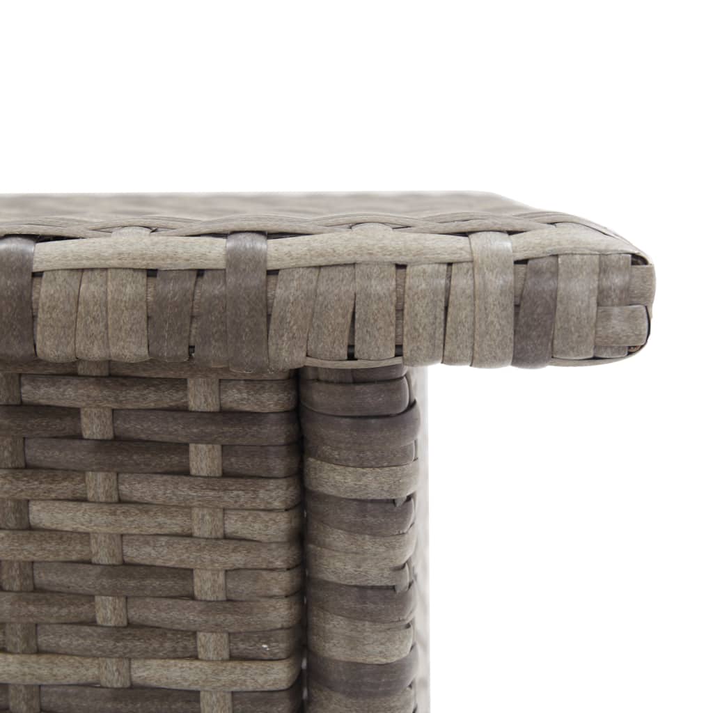 Polyrattan Balkontisch Rattan Beistelltisch Gartentisch Teetisch Couchtisch DE - Bild 24 von 25