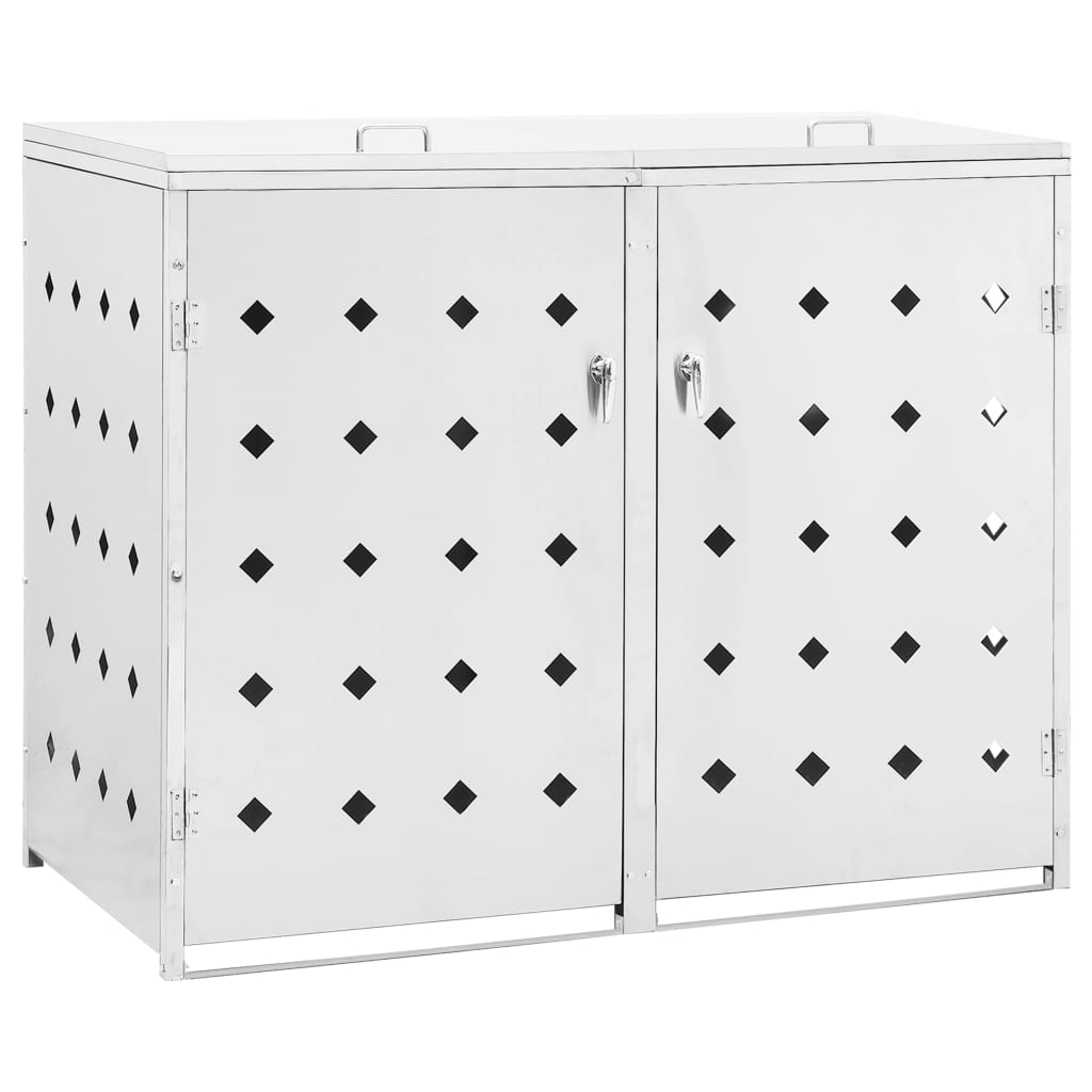 Mülltonnenbox Stahl Mülltonnenverkleidung Müllbox Müllcontainer 1/2/3/4 Tonne - Bild 13 von 77