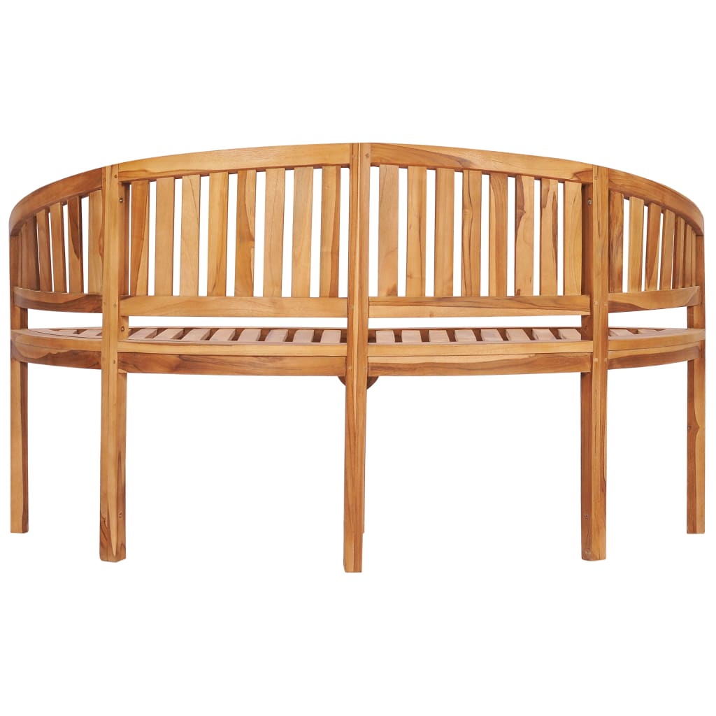2-3-4 Sitzer Bananenbank Gartenbank Sitzbank Teak Holz Bank Parkbank Holzbank - Bild 13 von 29