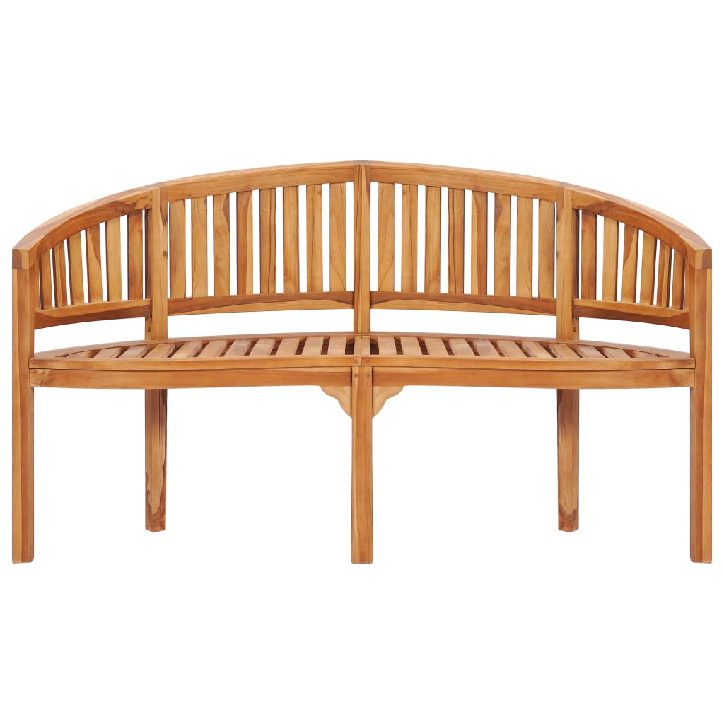 2-3-4 Sitzer Bananenbank Gartenbank Sitzbank Teak Holz Bank Parkbank Holzbank - Bild 11 von 29