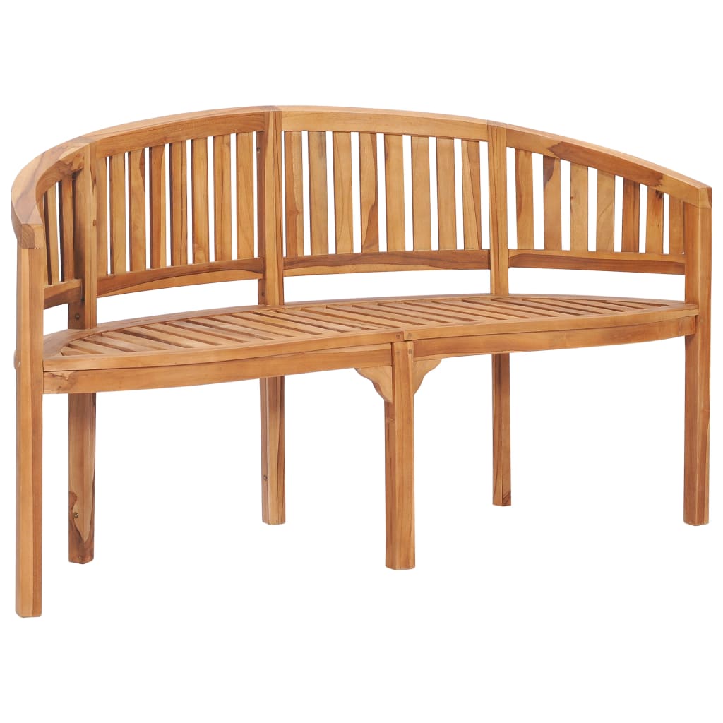 2-3-4 Sitzer Bananenbank Gartenbank Sitzbank Teak Holz Bank Parkbank Holzbank - Bild 10 von 29