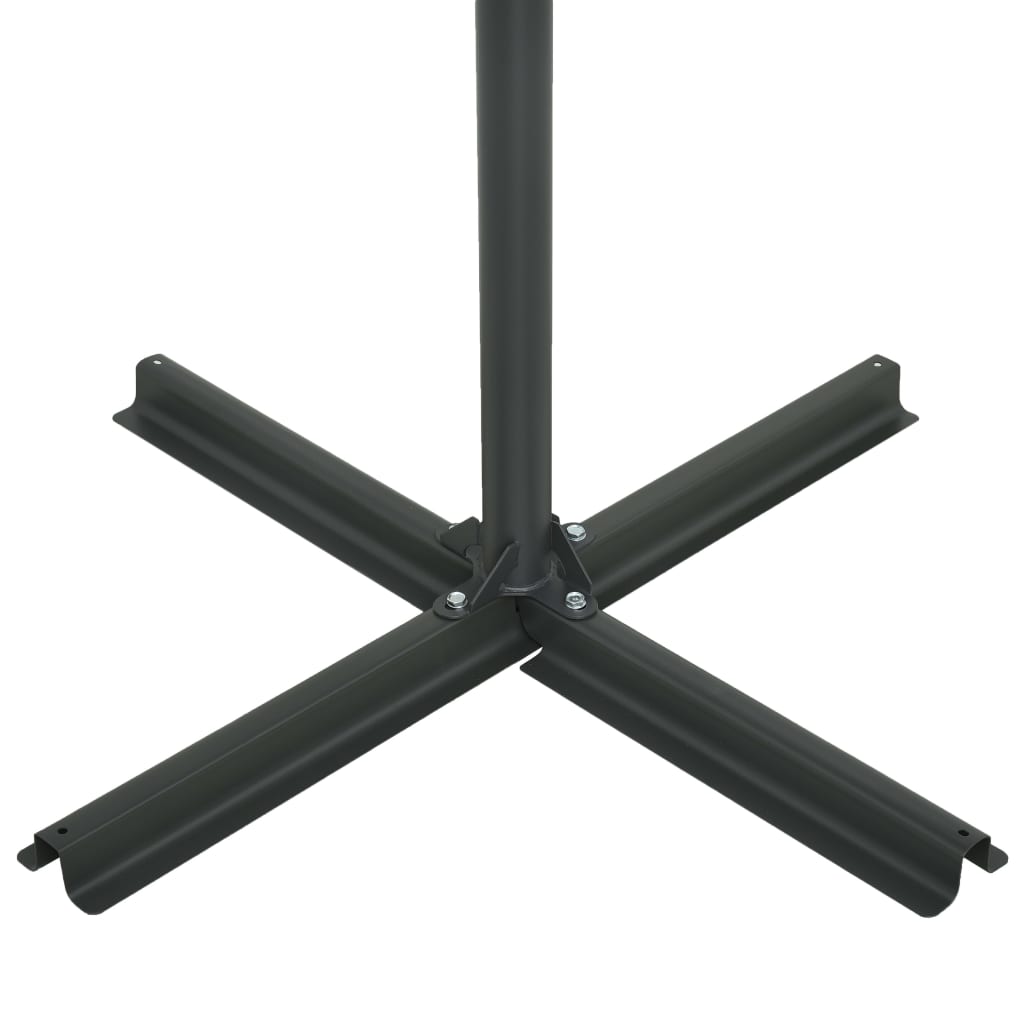 Alu Sonnenschirm Doppel Oval Marktschirm Handurbel Gartenschirm 460x270x246cm - Bild 60 von 77