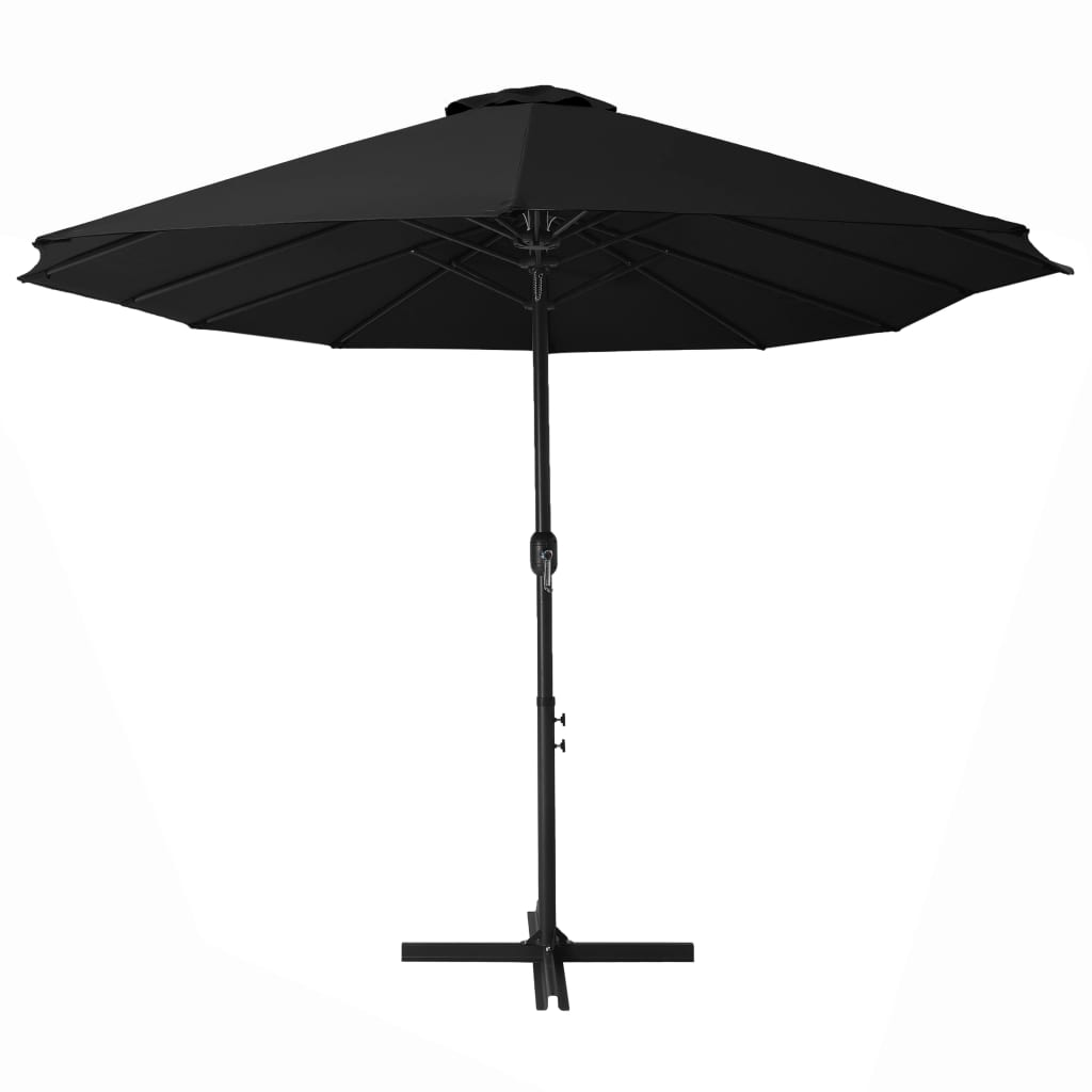 Alu Sonnenschirm Doppel Oval Marktschirm Handurbel Gartenschirm 460x270x246cm - Bild 31 von 77